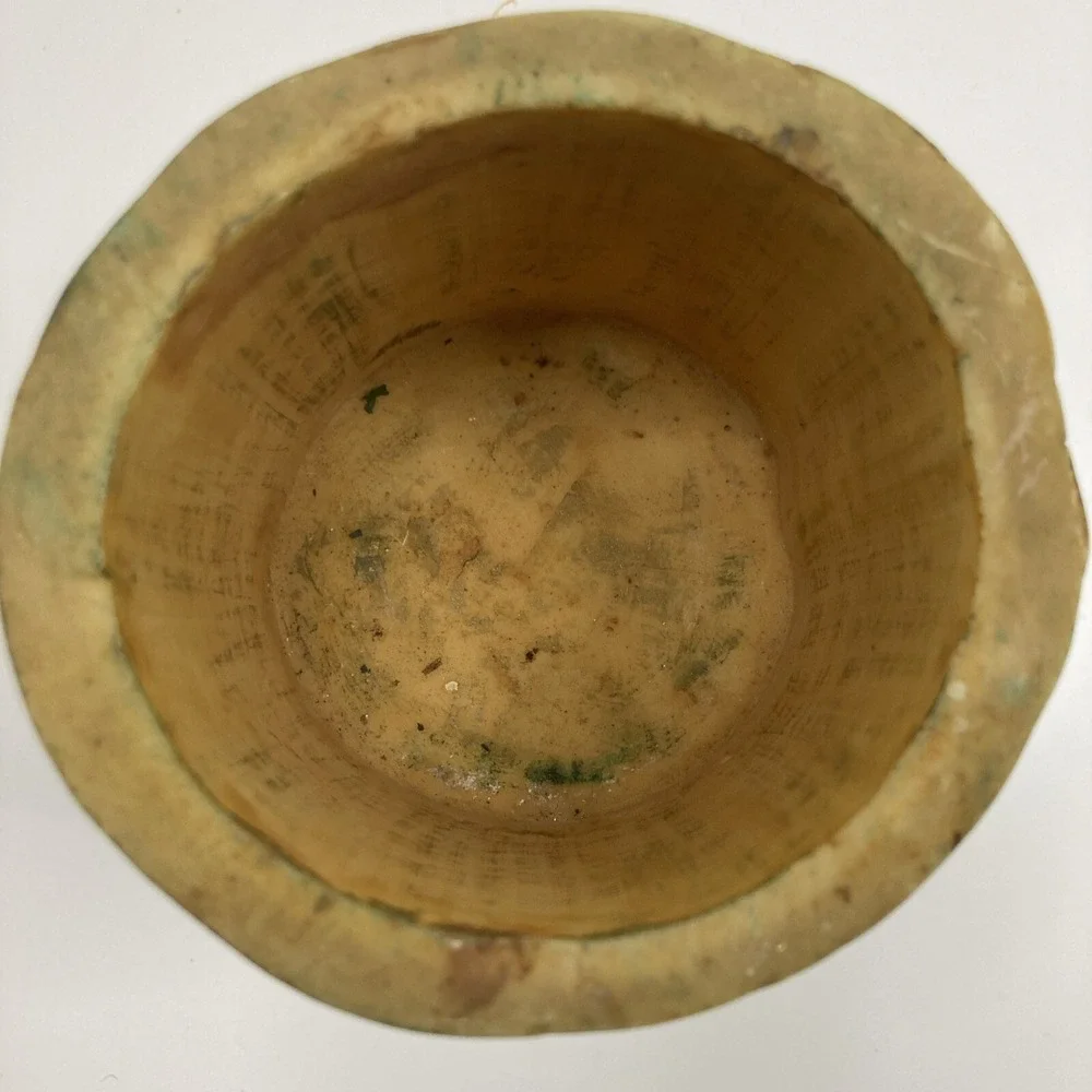 Rare VTG‎ MCM Bamboo Vase Planter 6.25